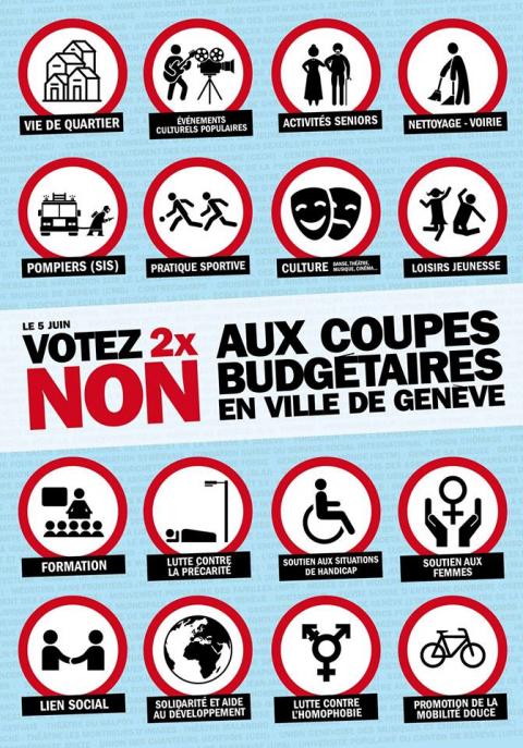 Allons tout-e-s voter! Dernier délai pour soutenir les référendums contre les coupes budgétaires en Ville de Genève