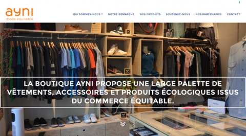 Nouveau site internet pour la boutique Ayni