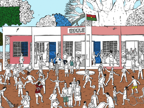 Un don coloré pour l'éducation d'enfants du Burkina Faso