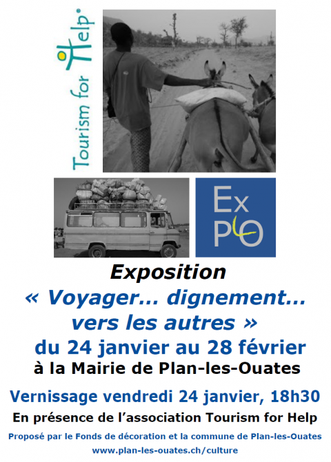 Invitation au vernissage de notre exposition: "Voyager...dignement vers les autres"