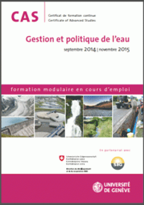 UNIGE : CAS Gestion et politique de l'eau 