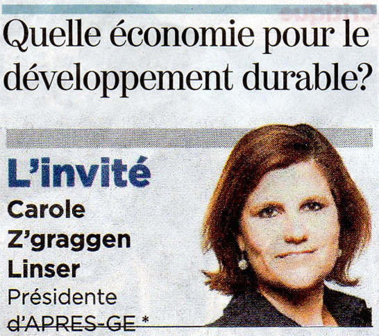 APRÈS-GE dans la presse : quelle économie pour le développement durable ?