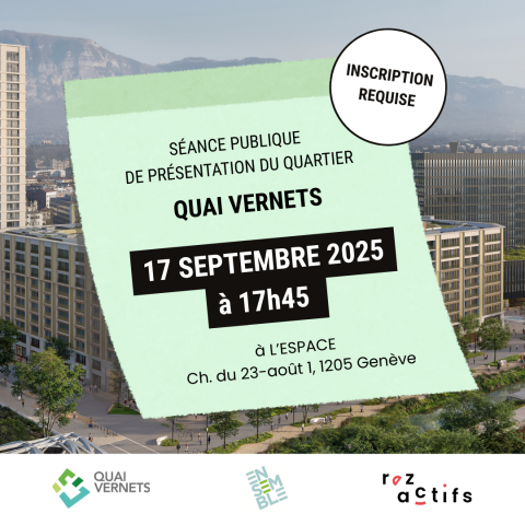 Présentation publique du futur quartier Quai Vernets
