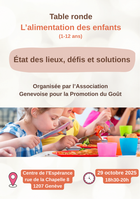Table ronde sur l'alimentation des enfants