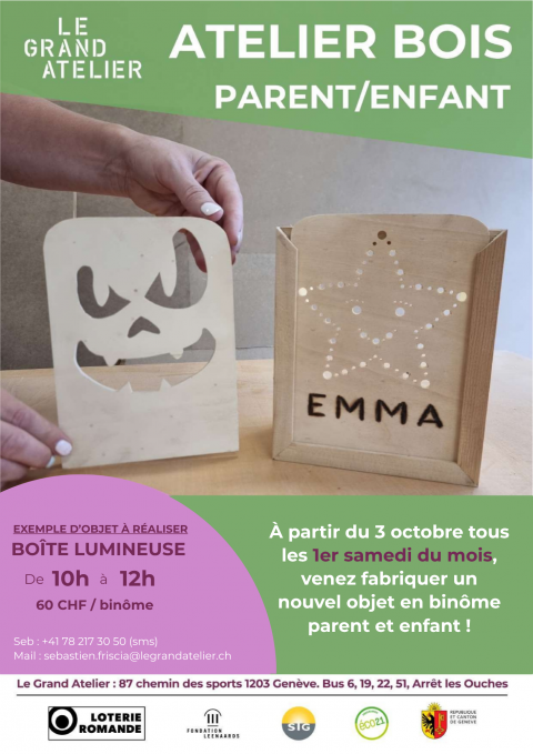 Atelier bois parent-enfant