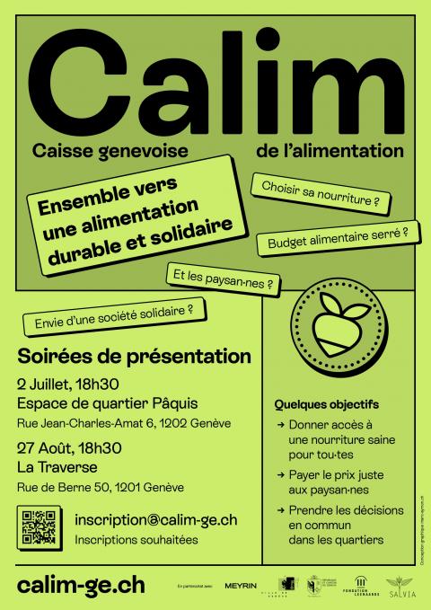 Participez aux soirées d'information de la Calim (27.08)