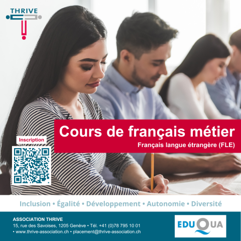 [FORMATION] – Cours de français métier (FLE) à partir de février 2024 : inscriptions ouvertes