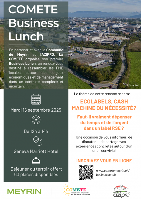 COMETE Business Lunch - Ecolabels, cash machine ou nécessité? 