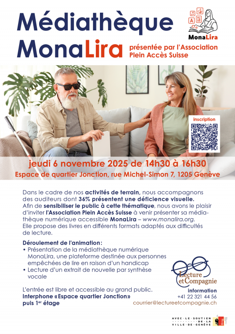 Médiathèque MonaLira – présentée par l’Association Plein Accès Suisse
