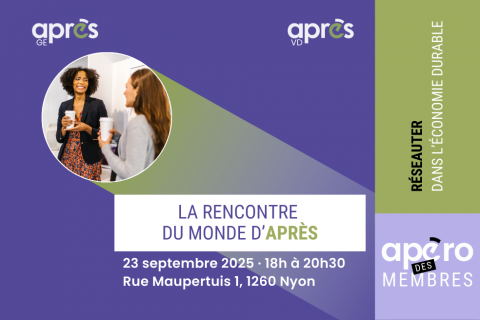 APÉRO DES MEMBRES · La rencontre du monde d'APRÈS !
