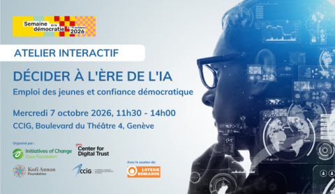 Atelier Interactif: Décider à l'ère de l'IA - Emploi des jeunes et confiance démocratique