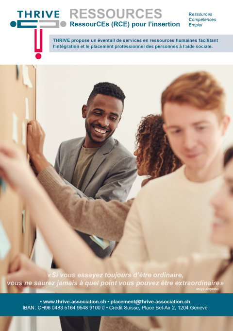Présentation du programme RessourCEs pour l’insertion - proposé par THRIVE