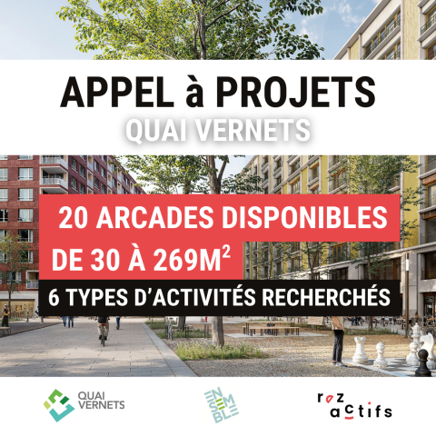 [Appel à projets] 20 arcades à attribuer · Quai Vernets (PAV)