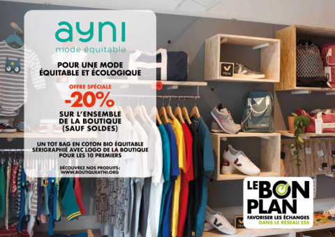 Le Bon Plan du mois d'octobre - Boutique AYNI