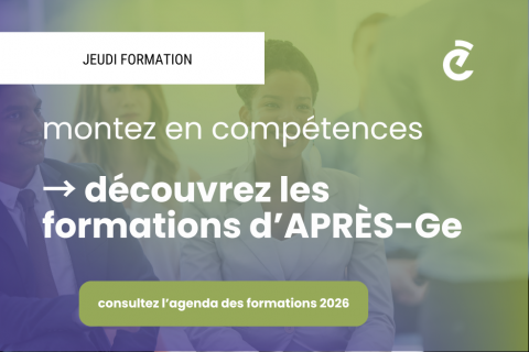 Agenda 2026 des formations d'APRÈS-Ge