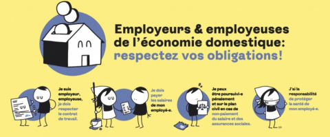 Une campagne destinée aux employeurs et employeuses de l'économie domestique