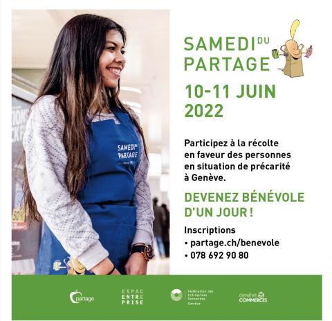 [SAMEDI DU PARTAGE] recherche de bénévoles les 10 & 11 juin