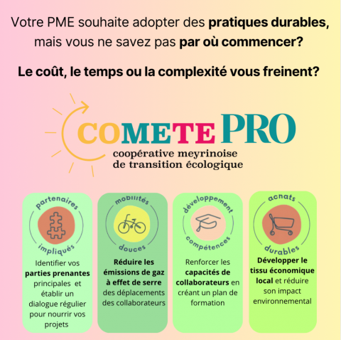 COMETE PRO : Un programme simple et impactant pour les PME meyrinoises