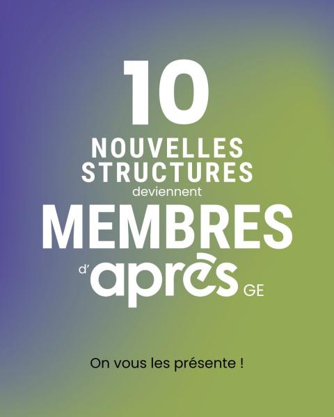 10 nouvelles structures ont rejoint APRÈS-Ge en janvier 2026 !