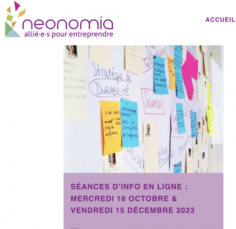 séance d'informations de neonomia, la coopérative d'entrepreneurs salariés à Genève