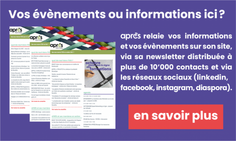 APRÈS relaie les informations de ses membres dans le réseau