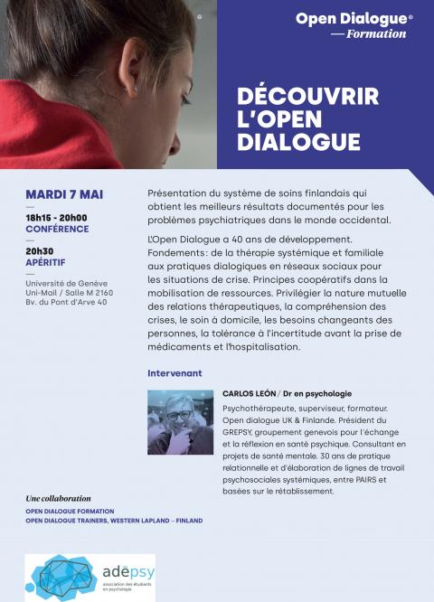 Découvrir l'OPEN DIALOGUE, 7 mai UNIMAIL