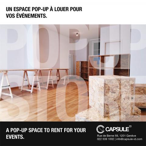 Un espace POP-UP à louer pour vos événements