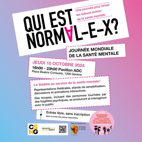 Evénement du 10.10: Qui est normal-e-x? 