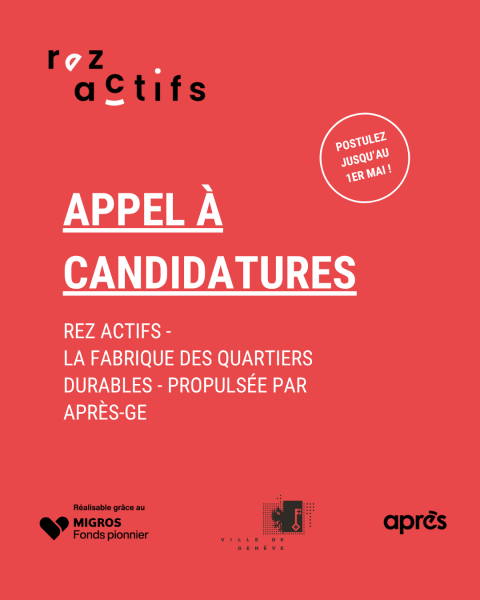 Appel à candidatures REZ ACTIFS - La fabrique des quartiers durables