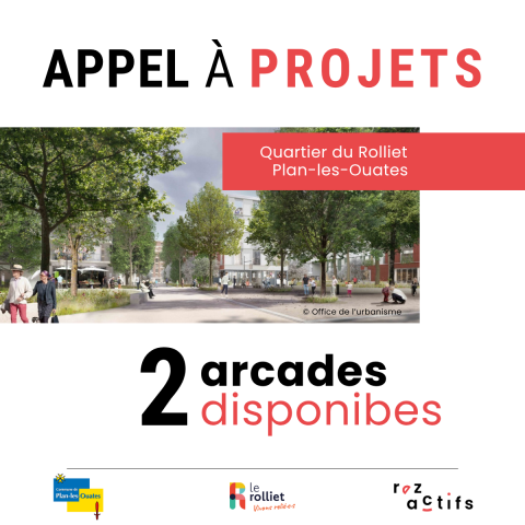 Appel à projets : 2 arcades disponibles au Rolliet