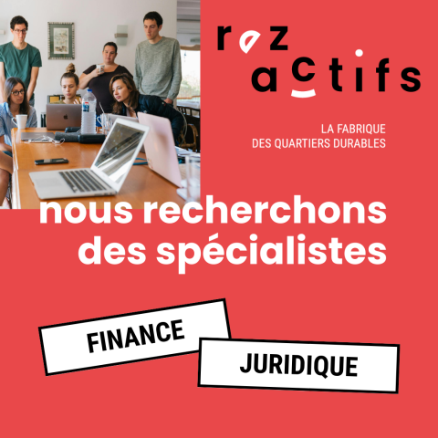 Rez Actifs recherche des spécialistes finance et juridique pour étoffer son pool d'expert·es