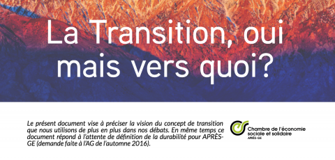 APRÈS-GE présente sa vision de la Transition