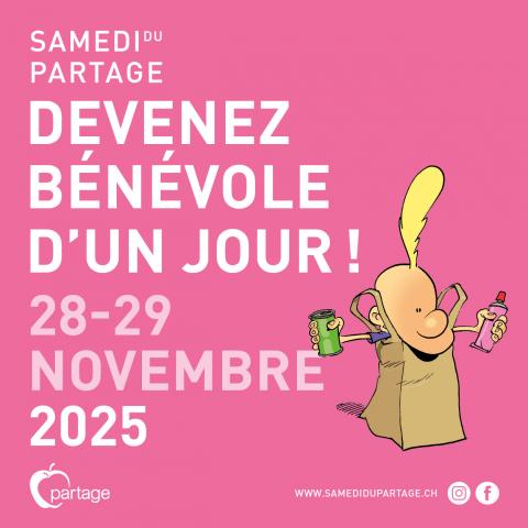 Participez au Samedi du partage les 28 et 29 novembre