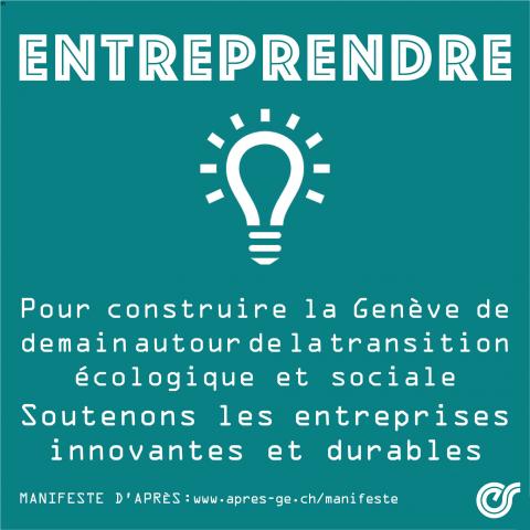 Pour construire la Genève de demain autour de la Transition écologique et sociale